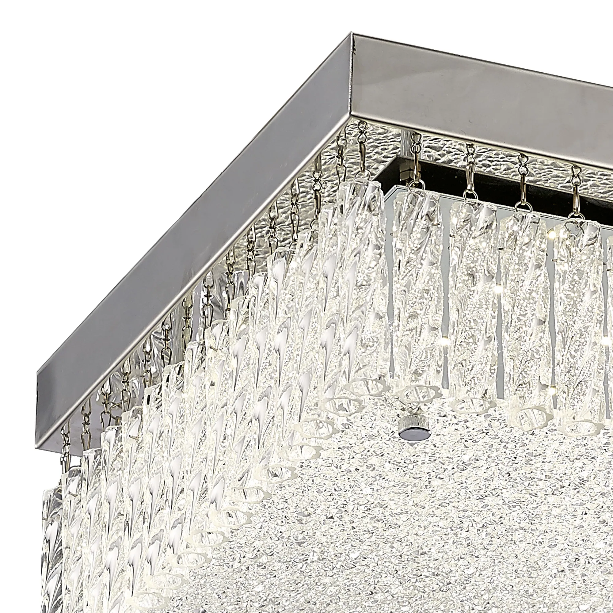 Aiden Glass 18W LED  Flush Ceiling IL80052  Diyas Aiden